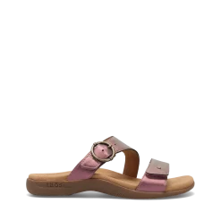 Taos Footwear Soft Support Sandals*Westside Violet Metallic
