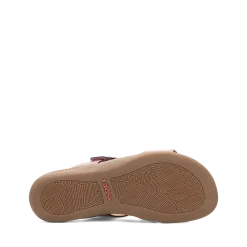 Taos Footwear Soft Support Sandals*Westside Violet Metallic