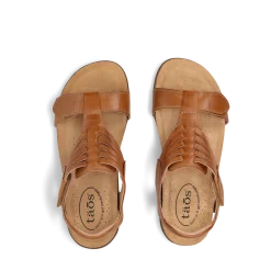 Taos Footwear Cork Support Sandals*Wonderful Caramel