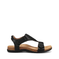 Taos Footwear Cork Support Sandals*Wonderful Black