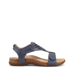 Taos Footwear Cork Support Sandals*Wonderful Dark Blue