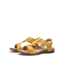Taos Footwear Cork Support Sandals*Wonderful Yellow