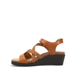 Taos Footwear Cork Support Sandals|Wedge Sandals*Zecret Caramel