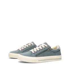 Taos Footwear Canvas|White*Z Soul Mineral Blue/Grey Distressed