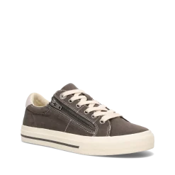 Taos Footwear Canvas|White*Z Soul Graphite/Light Grey Distressed