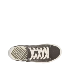 Taos Footwear Canvas|White*Z Soul Graphite/Light Grey Distressed